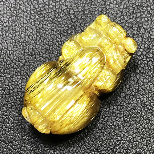 天然钛晶貔貅吊坠聚晶慧神