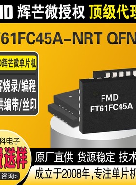 FT61FC45A-NRT单片机FMD国产辉芒微QFN20微控制器8位MCU芯片