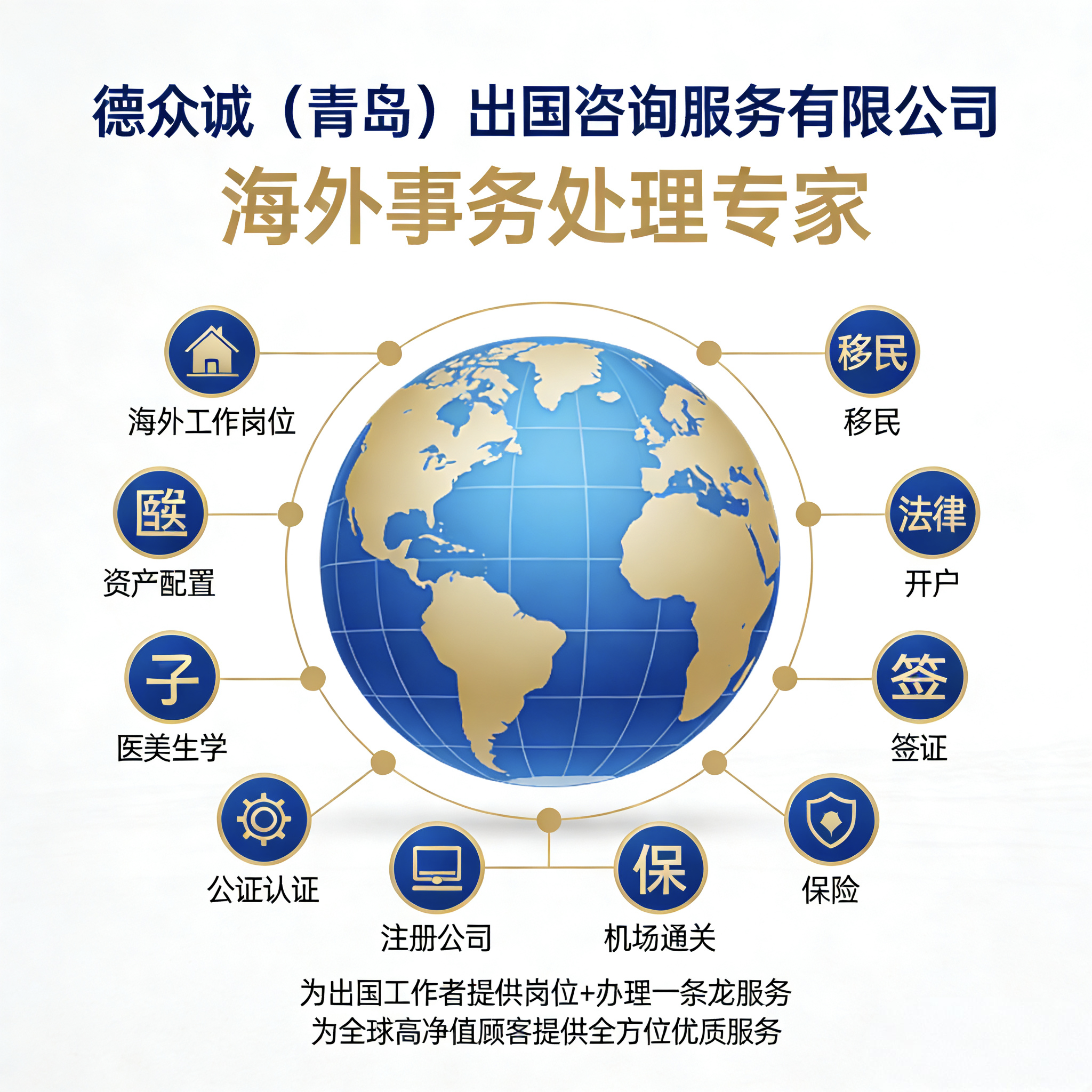 海外事务办理及各种疑难处理提供出国打工移民留学投资等出国服务