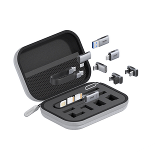 海备思耳机收纳包有线耳机收纳盒数据线蓝牙耳机充电宝充电器硬盘U盘SD内存卡小型迷你数码硬壳防震收纳包