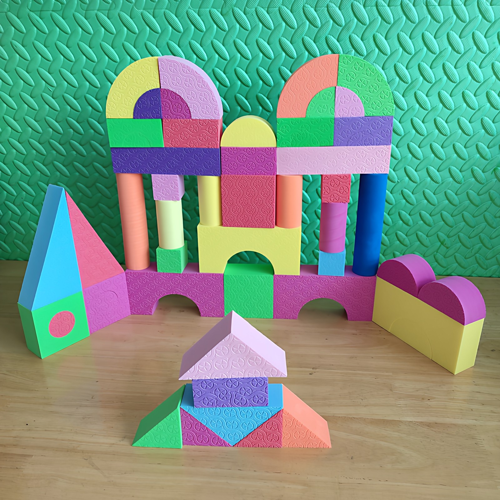 儿童软体大块eva泡沫积木幼儿园宝宝拼装益智玩具男女孩拼搭城堡