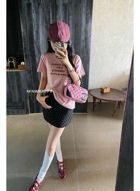 潮流品尚奈子-26年早春韩版休闲卡通百搭时尚短袖T恤26026