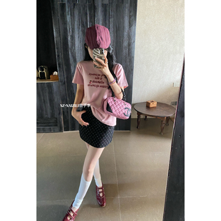 潮流品尚奈子-26年早春韩版休闲卡通百搭时尚短袖T恤26026