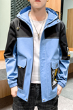 夹克男秋季潮流ins男士时尚连帽工装外套XZ313B-1-J，男装夹克，星座310B-3