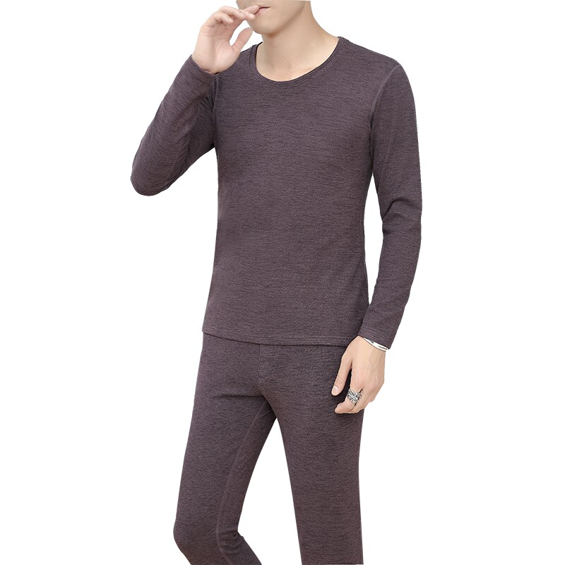 秋冬主推男士休闲精品竖条纹双面绒保暖套装XZ313B-1-T758-P55,男装休闲套装,星座310B-3