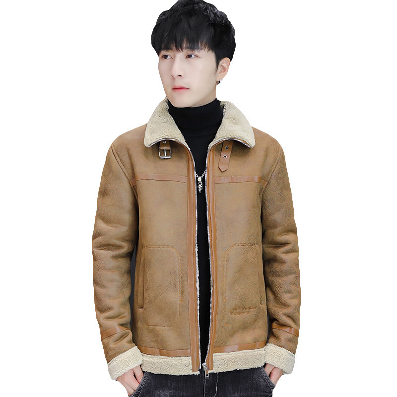 主推新款加绒加厚皮衣型男帅气机车服外套XZ313B-1-PY2933-P130,男装皮衣,星座310B-3
