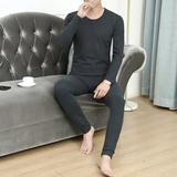 秋冬主推男士休闲精品竖条纹双面绒保暖套装XZ313B-1-T758-P55，男装休闲套装，星座310B-3