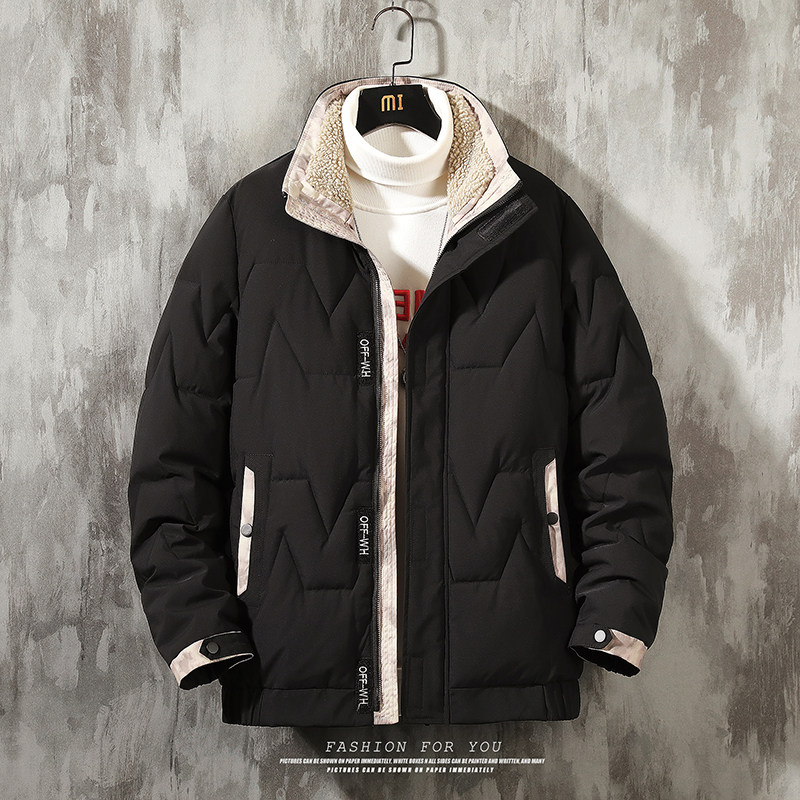 主推羊羔绒立领棉衣冬季青年休闲纯色棉服外套MY8608-P100,男装棉衣,星座310B-3