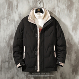 主推羊羔绒立领棉衣冬季青年休闲纯色棉服外套MY8608-P100，男装棉衣，星座310B-3