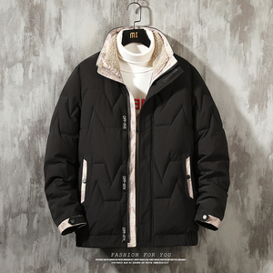 主推羊羔绒立领棉衣冬季青年休闲纯色棉服外套MY8608-P100图片