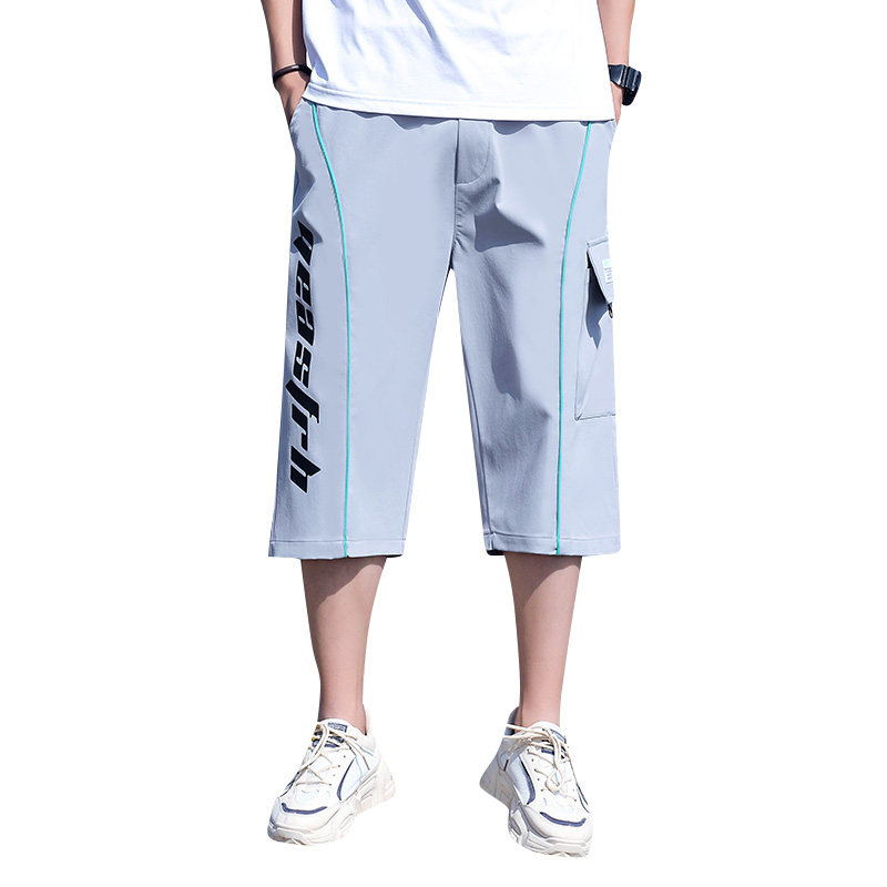 2022男士夏季新款潮流休闲时尚七分裤XZ313B-1-K2006-P30,男装休闲裤,星座310B-3