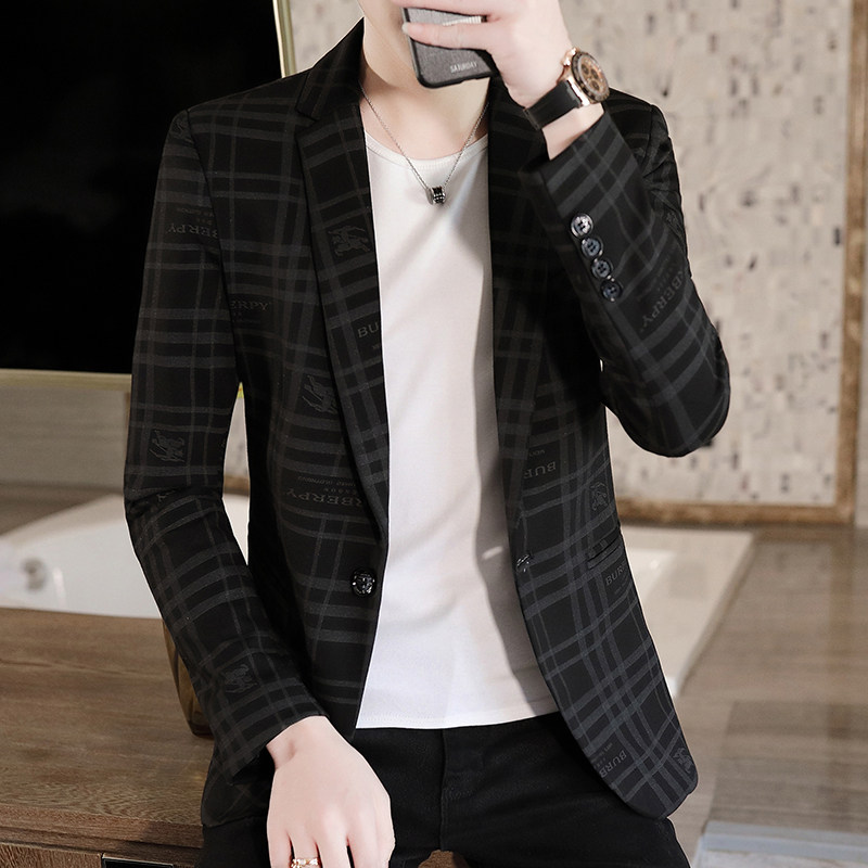 西装男春季新款大码时尚休闲小西服外套XZ313B-1-XF2885,男装西服,星座310B-3