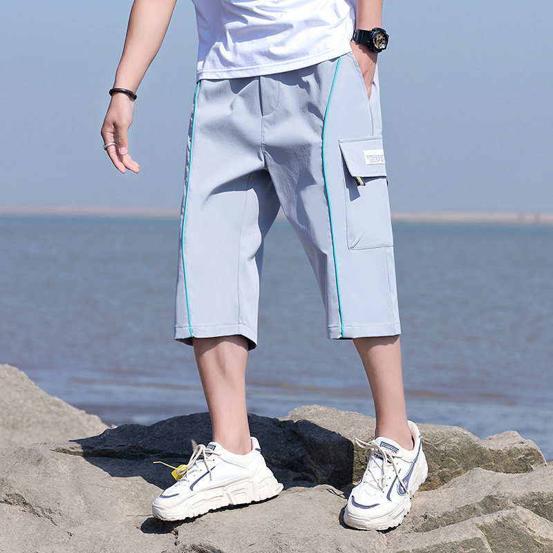 夏季新款潮流休闲男士时尚七分裤XZ313B-1-K2006-P30,男装休闲裤,星座310B-3