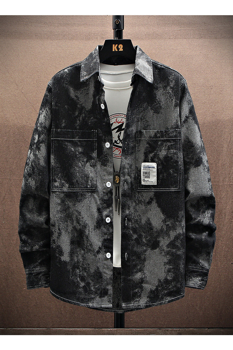 春季新款加厚高品质男士宽松时尚牛仔衬衣XZ313B-1-CY958,男装衬衫,星座310B-3