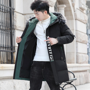 MY1668-P130主推冬季新款棉衣大毛领连帽加厚中长款棉服XZ313B-1图片