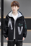 夹克男春季新款潮流ins男士连帽外套XZ313B-1-J，男装夹克，星座310B-3