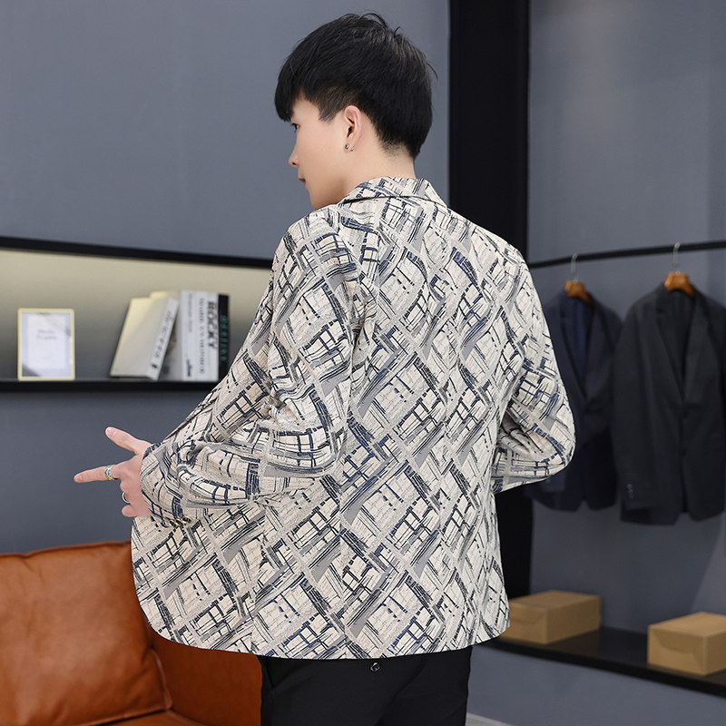 春季新款西装男时尚帅气百搭小西服上衣外套XZ313B-1-XF04,男装西服,星座310B-3