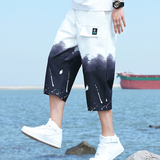 主推短裤男士夏季渐变色潮流时尚休闲七分裤XZ313B-1，男装休闲裤，星座310B-3