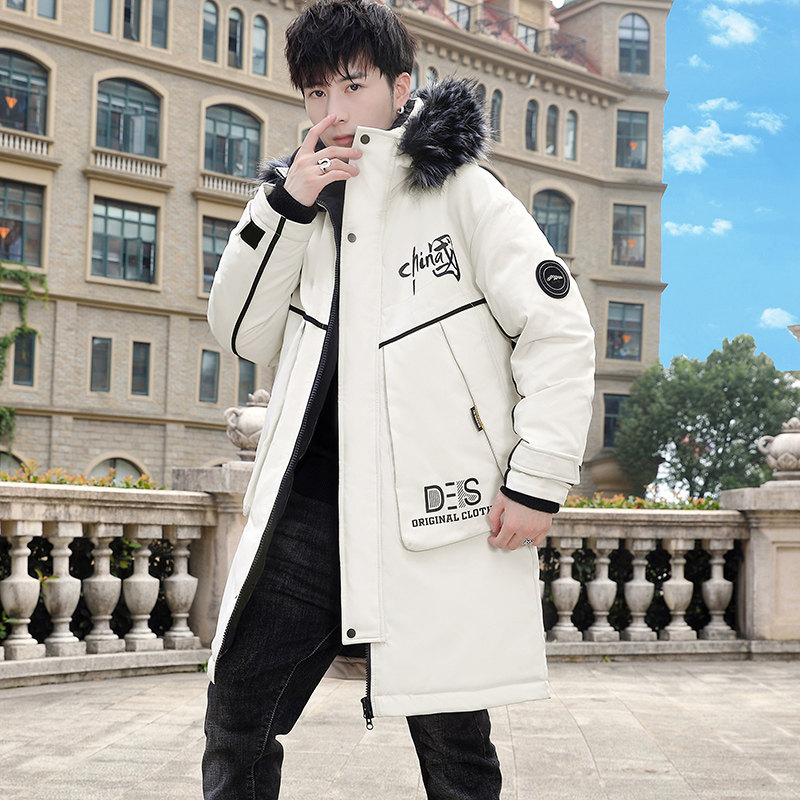 MY1779-P150冬季新款时尚印花连帽加厚中长款棉服外套XZ313B-1,男装棉衣,星座310B-3