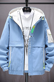 春季新款潮流男士宽松时尚连帽工装夹克外套XZ313B-1JK801-P60，男装夹克，星座310B-3