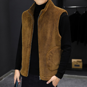 2022春新品男士颗粒绒双面穿马甲外套M87