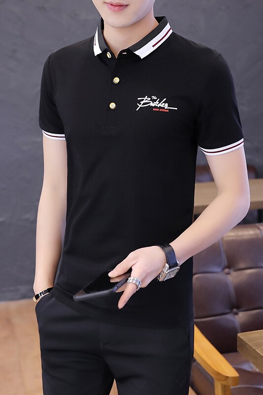 夏季男士休闲纯棉短袖翻领POLO衫T恤XZ313B-1-T062-P35,男装Polo衫,星座310B-3