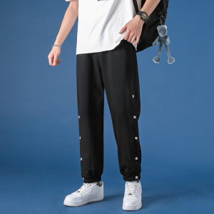 秋季休闲裤男新款时尚休闲排扣篮球裤束脚裤XZ313B-1-K2008-P50图片