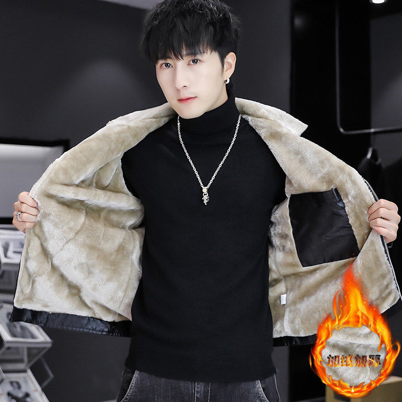 2021秋冬新款加绒皮衣型男机车服皮夹克外套XZ313B-1-PY217-P120,男装皮衣,星座310B-3