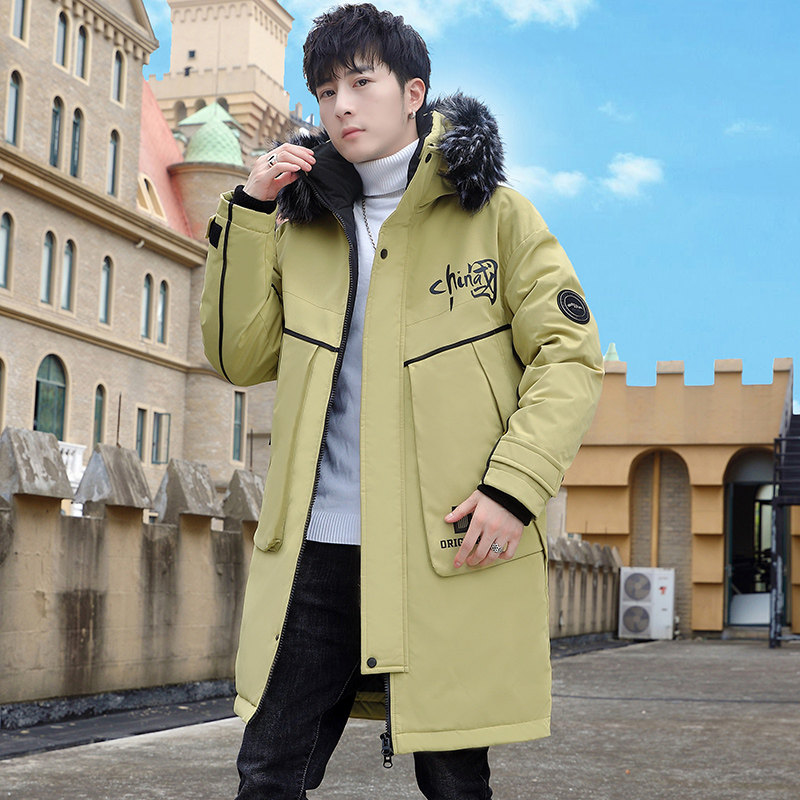 MY1779-P150冬季新款时尚印花连帽加厚中长款棉服外套XZ313B-1,男装棉衣,星座310B-3