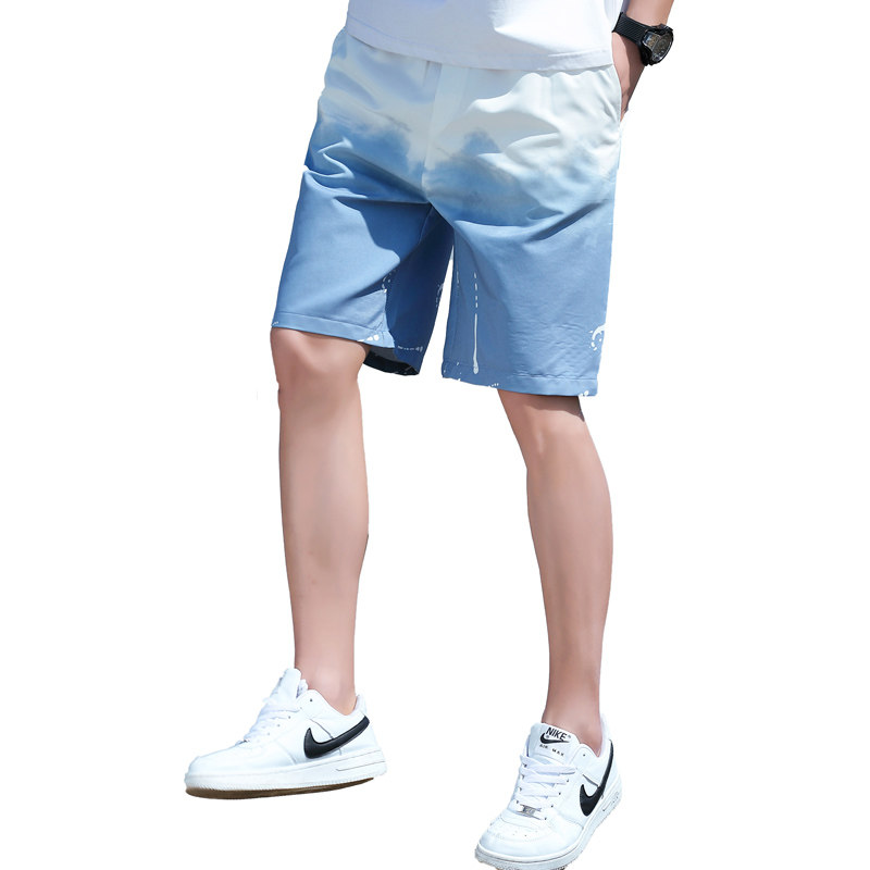 夏季新款沙滩裤时尚渐变短裤男休闲五分裤XZ313B-1-D,男装休闲裤,星座310B-3