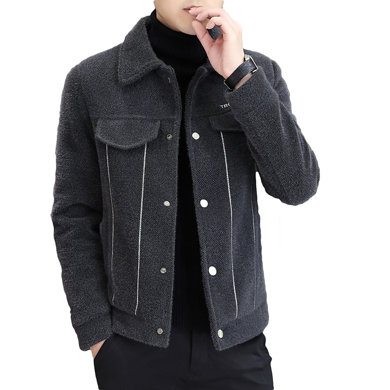 2022春季新款男士翻领短款毛呢休闲夹克外套XZ313B-1M04-P130,男装毛呢大衣,星座310B-3