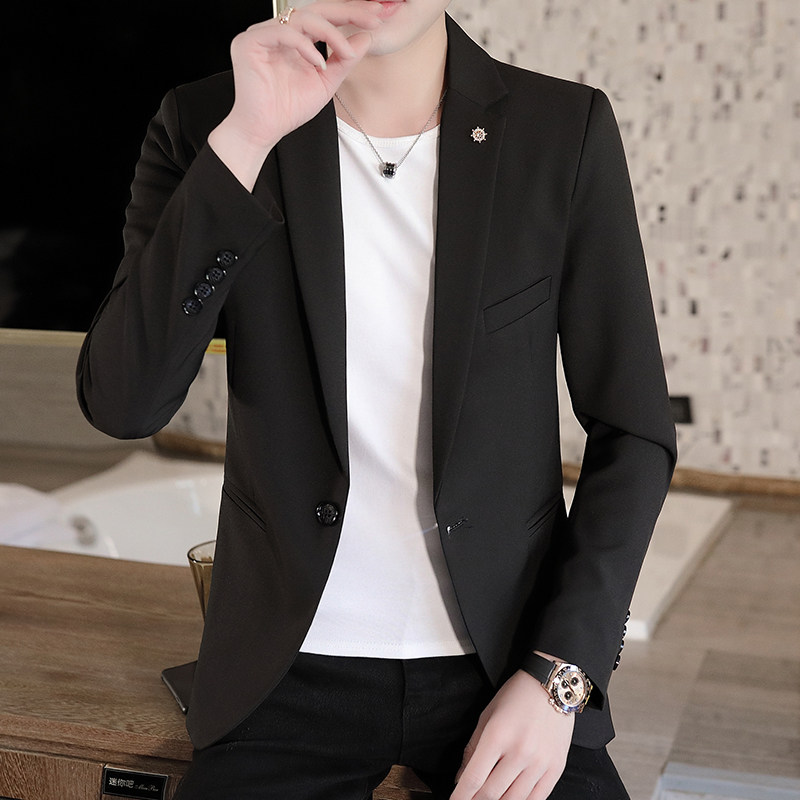 西装男2022新款时尚帅气百搭韩版小西服外套XZ313B-1-XF2889,男装西服,星座310B-3