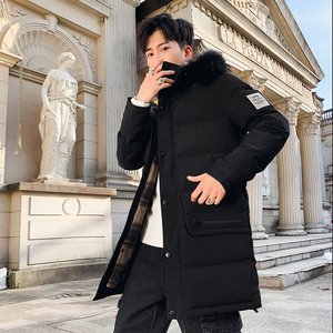 大货主推棉服男中长款大毛领连帽棉衣外套XZ313B-1 M1958-P125图片