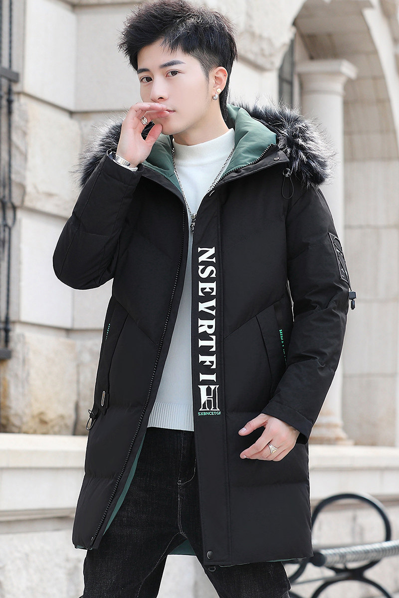 MY1668-P130主推冬季新款棉衣大毛领连帽加厚中长款棉服XZ313B-1,男装棉衣,星座310B-3