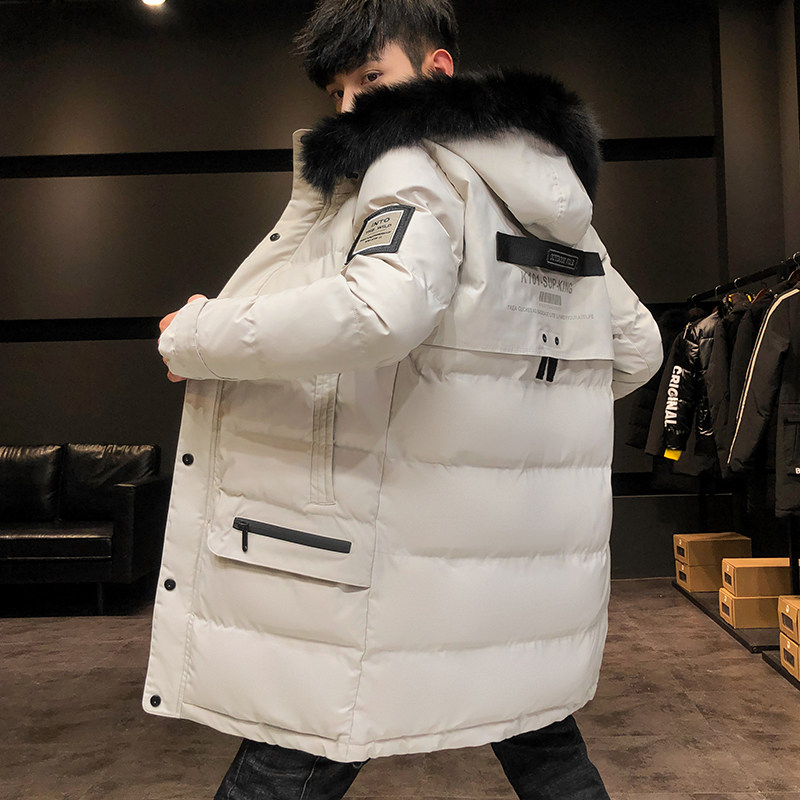 大货主推棉服男士中长款大毛领连帽棉衣外套XZ313B-1 M1958-P125图片