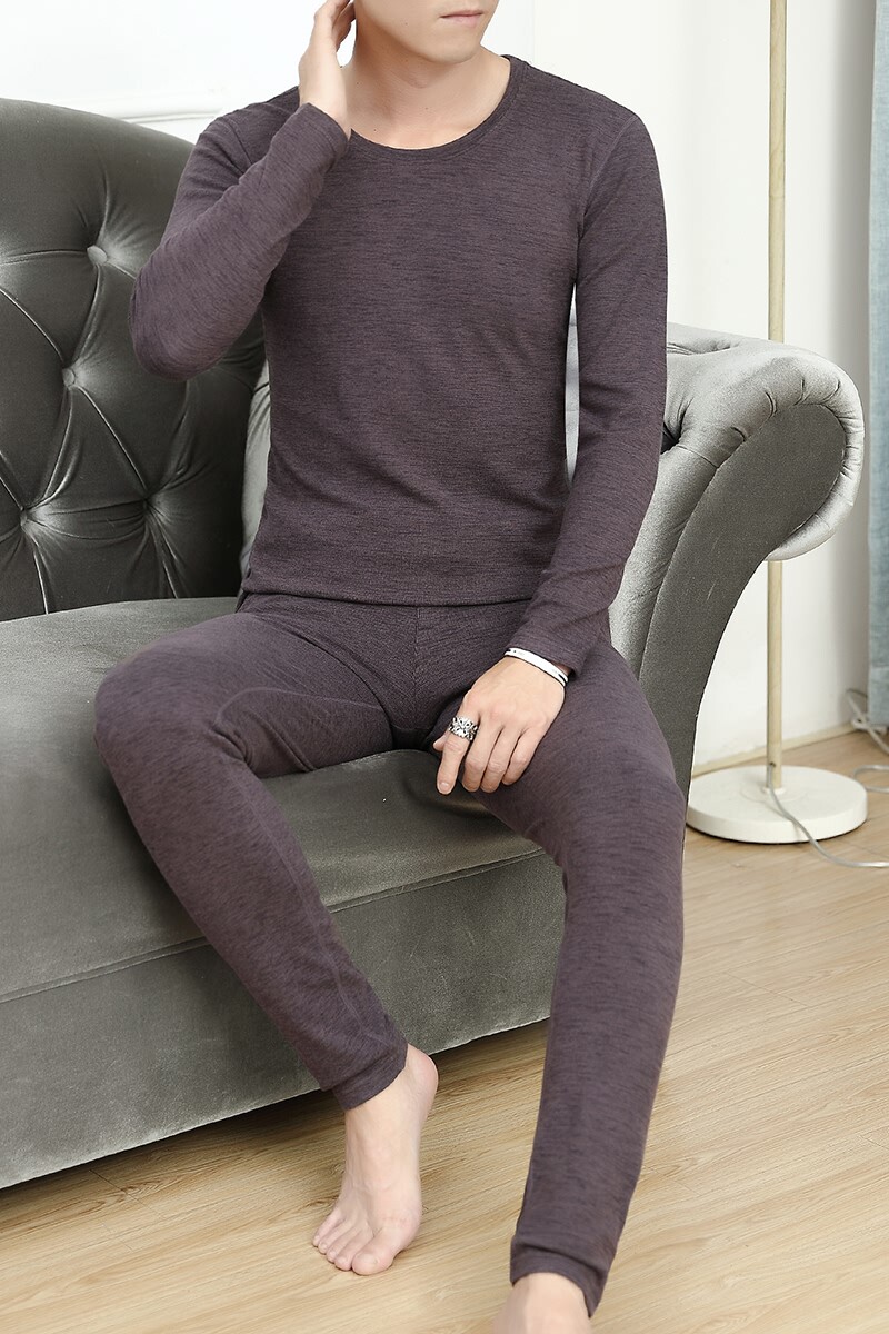 秋冬新款男士休闲精品竖条纹双面绒保暖套装XZ313B-1-T758-P55,男装休闲套装,星座310B-3
