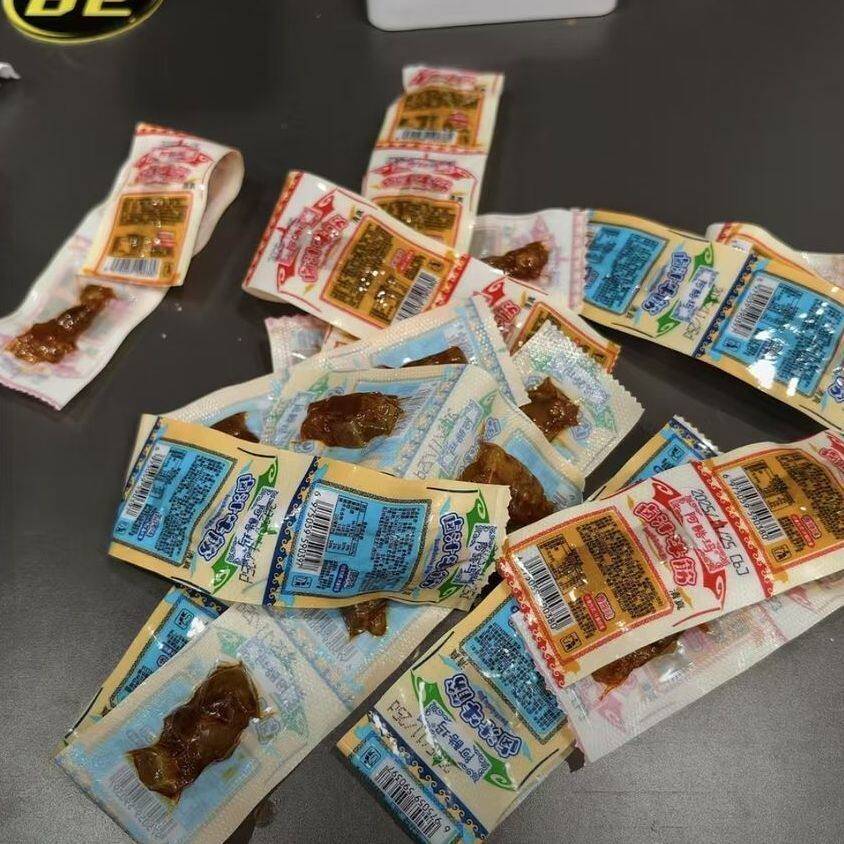 新日期内蒙风味清真卤汁牛筋香辣牛筋好吃美味休闲零食
