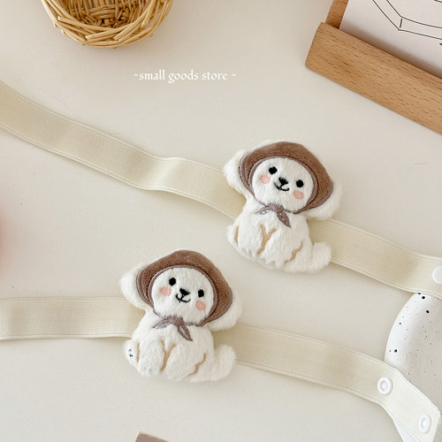 可爱帽子小狗窗帘绑带 ins卡通窗帘弹力收纳带家居卧室客厅绑带