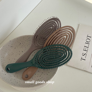 蓬松梳子蚊香梳大弯梳女男士发根头皮按摩造型卷发梳大背头弯背梳