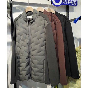 棉衣休闲棉服外套男装 冰川时代B25C2505秋冬新款 男泡芙绒立领长袖