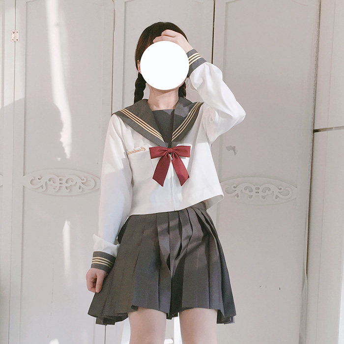【灰姑娘】珠珠家jk原创水手服日系学院风校供制服春长袖套装正版