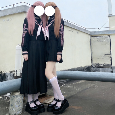 珠珠家原创【剑与少女】不良jk刺绣水手服甜酷学院风日系正统制服