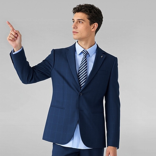 西服套装 男士 男商务正装 伴郎礼服西装 撤标撤柜 套装 西服两件套