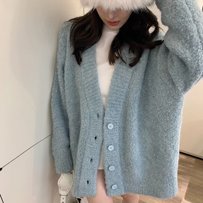 BABYblue奶蓝软糯慵懒针织外套