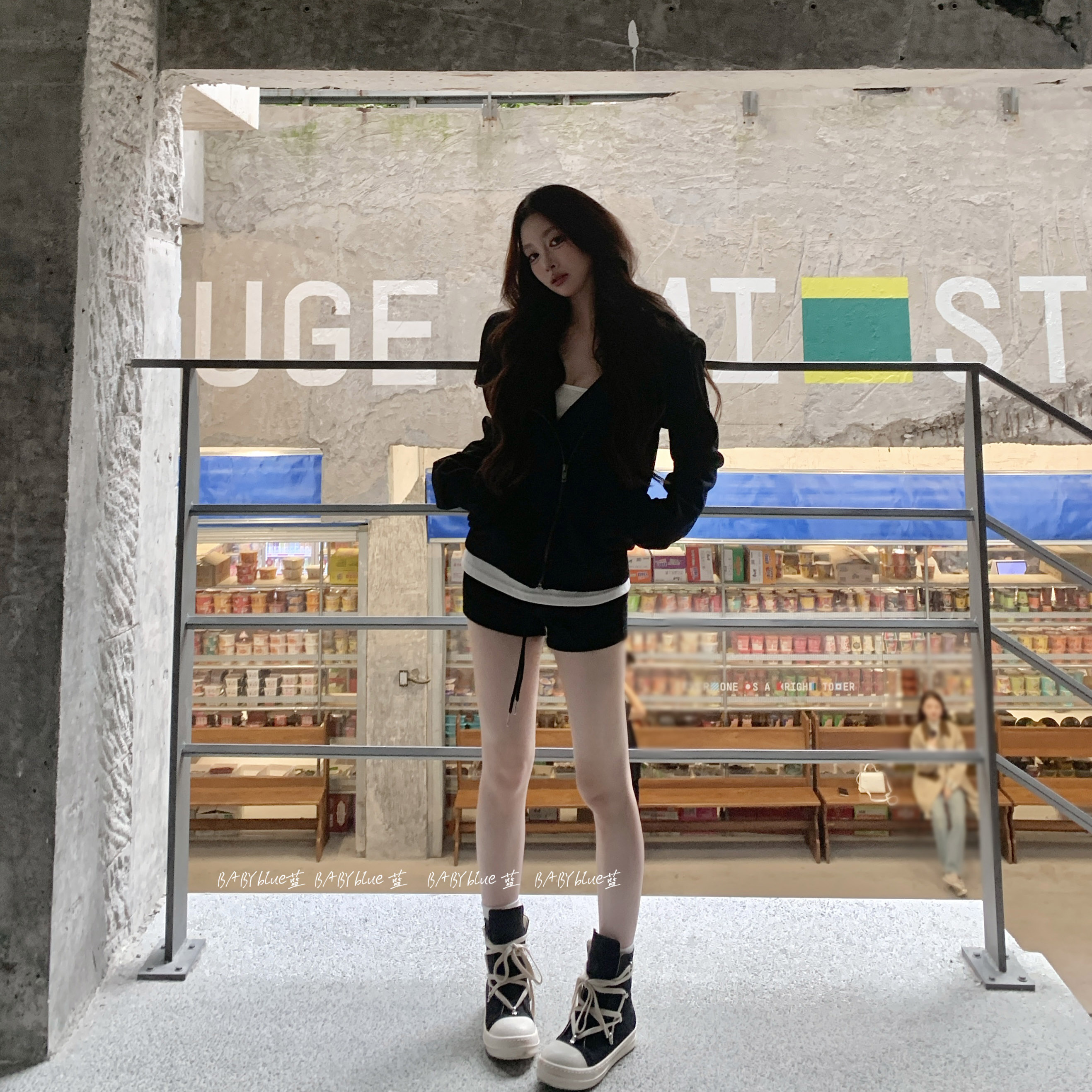 连帽拉链不规则翻领美式开衫
