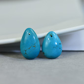 项坠 湖北原矿天然绿松石 蓝色吊坠男女款 高瓷无优化绿松石送挂绳