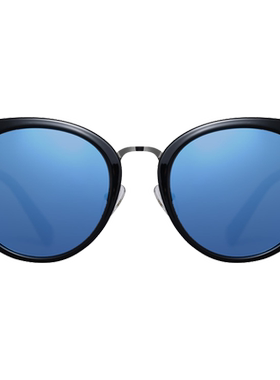 花雨伞时尚风圆脸女士偏光眼镜