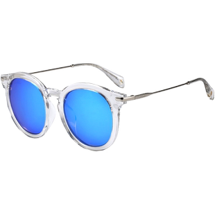 花雨伞太阳镜女潮时尚墨镜韩国复古正品偏光圆脸正品眼镜AP.11688