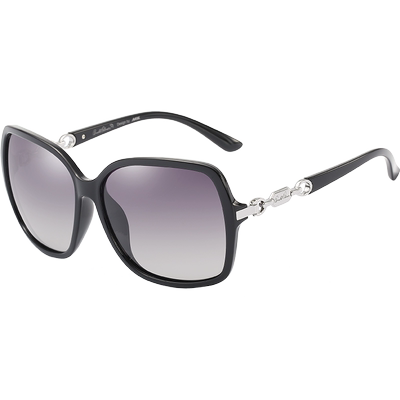 花雨伞圆脸复古风偏光太阳眼镜