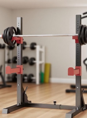 卧推架分体深蹲架杠铃架家用一体组合可调节健身举重床架子器材